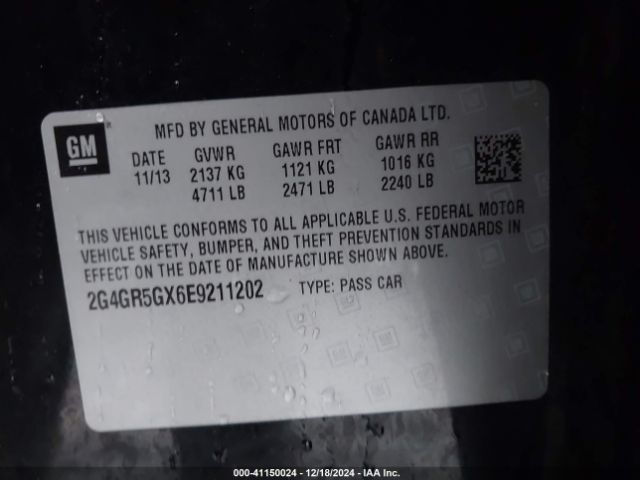 2G4GR5GX6E9211202 Buick Regal Turbo Premium Ii