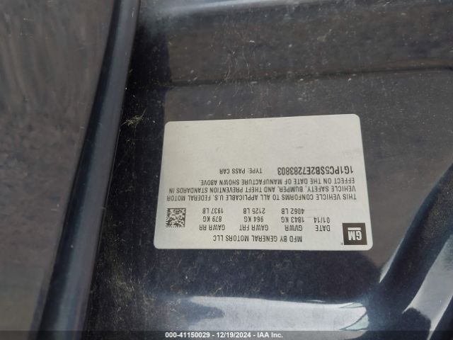 1G1PC5SB2E7283803 Chevrolet Cruze 1lt Auto