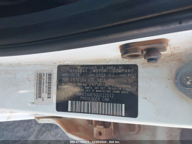 KMHCT4AE6GU122012 Hyundai ACCENT SE