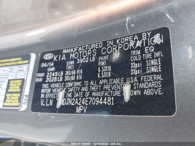 KIA Soul 2014 KNDJN2A24E7094481 Image 9