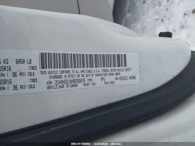 Aukcja sprzedaży 2010 Dodge Grand Caravan Sxt, vin: 2D4RN5D10AR256075, numer aukcji: 41150892