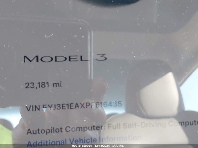 2023 TESLA MODEL 3 5YJ3E1EAXPF616435 Photo 6