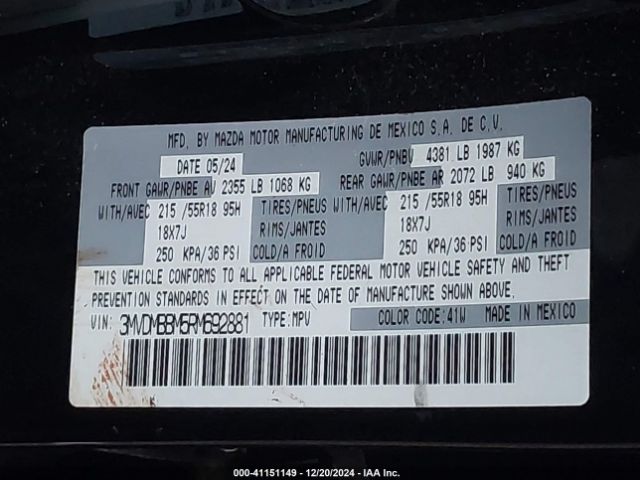 3MVDMBBM5RM692881 Mazda Cx-30 2.5 S Select Sport