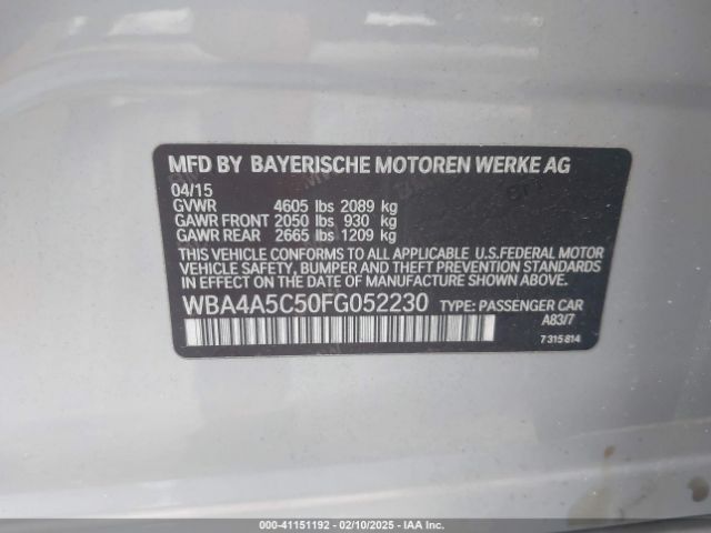 2015 BMW 428 GRAN COUPE WBA4A5C50FG052230 Photo 8