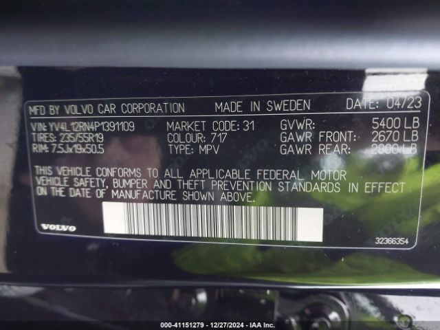 YV4L12RN4P1391109 Volvo Xc60 B5 Plus Bright Theme