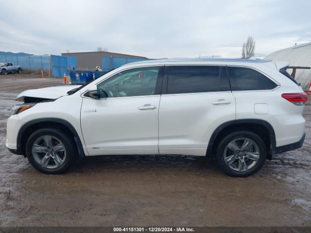 5TDDGRFH5JS047635 Toyota Highlander Hybrid Limited Platinum