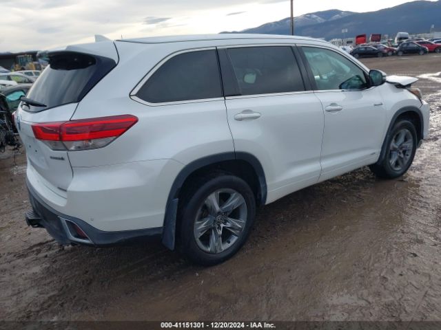 5TDDGRFH5JS047635 Toyota Highlander Hybrid Limited Platinum