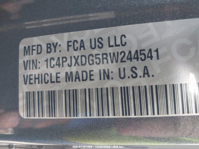 1C4PJXDG5RW244541 Jeep Wrangler 4-door Sport S 4x4