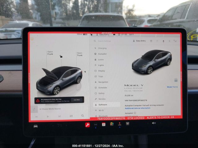 7SAYGDEE2PF885276 Tesla Model Y Awd/long Range Dual Motor All-wheel Drive