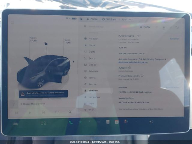 7SAYGDEEXRA270975 Tesla Model Y Long Range Dual Motor All-wheel Drive
