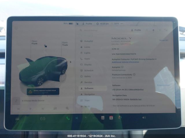 7SAYGDEEXRA270975 Tesla Model Y Long Range Dual Motor All-wheel Drive