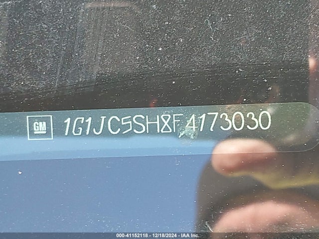Chevrolet Sonic Lt Auto 2015 1G1JC5SH8F4173030 Image 9