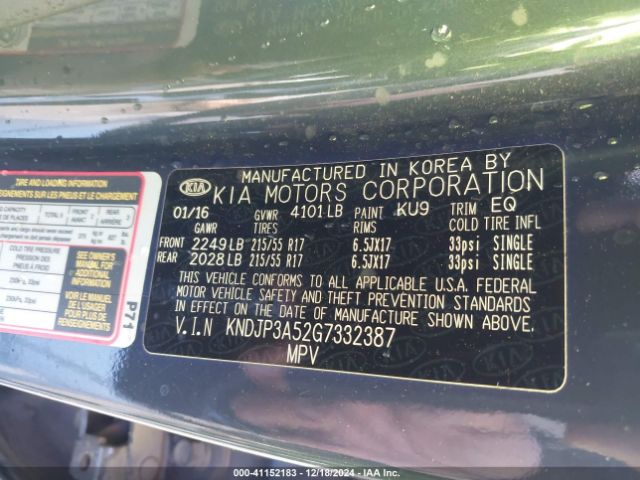 KNDJP3A52G7332387 KIA SOUL +