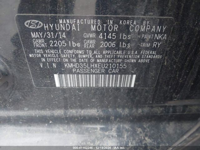 KMHD35LHXEU210155 Hyundai ELANTRA GT