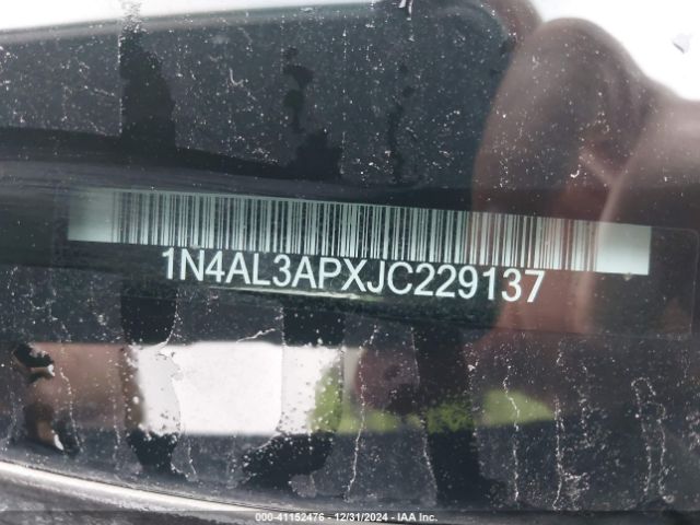 1N4AL3APXJC229137 Nissan Altima 2.5 Sr