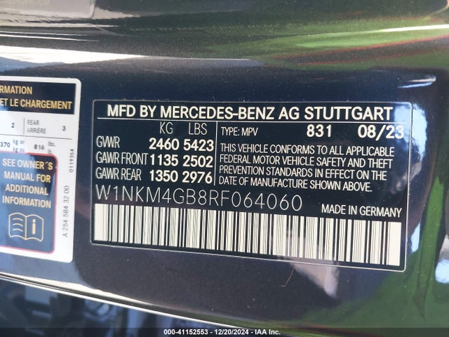 W1NKM4GB8RF064060 Mercedes-Benz Glc 300 Suv