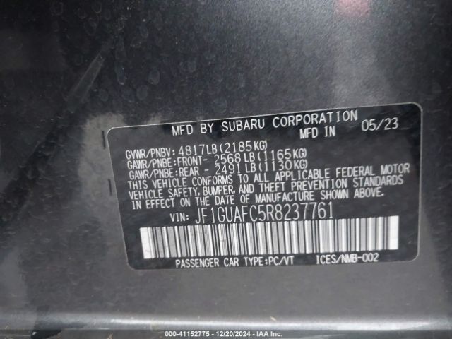 JF1GUAFC5R8237761 Subaru Impreza Sport 5-door