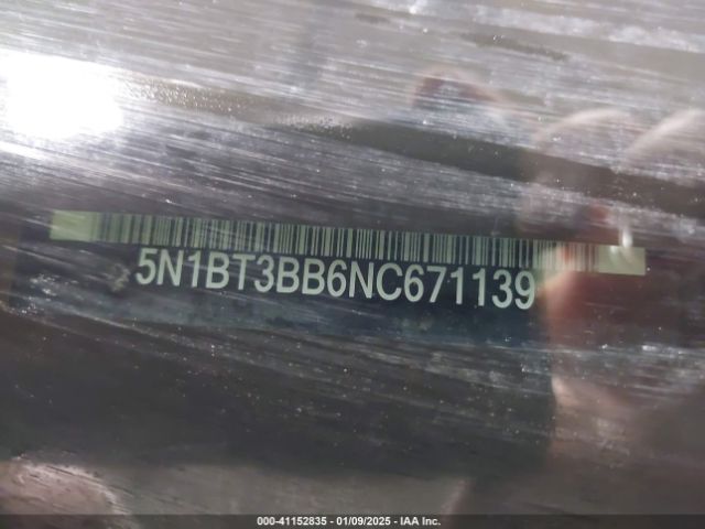 5N1BT3BB6NC671139 Nissan Rogue Sv Intelligent Awd