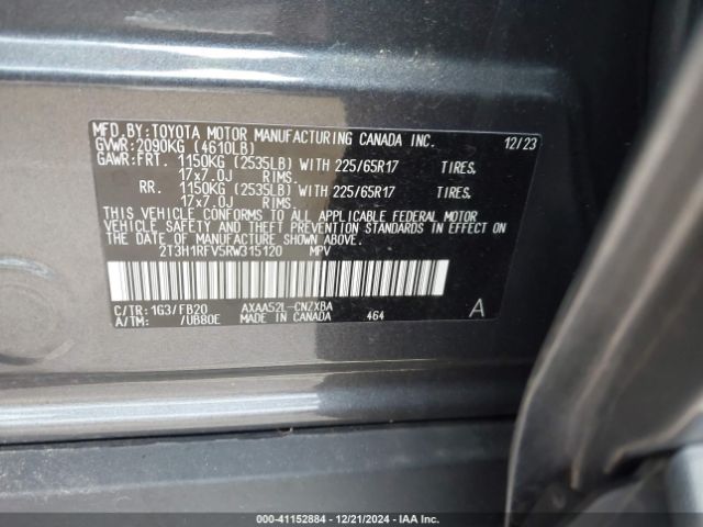 2T3H1RFV5RW315120 Toyota RAV4 LE