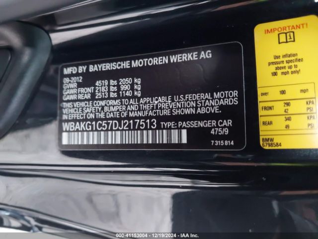 2013 BMW 335IS WBAKG1C57DJ217513 Photo 8