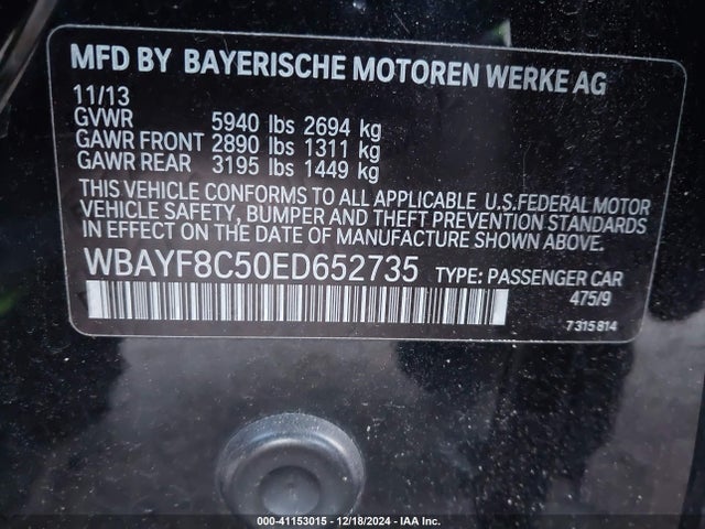 WBAYF8C50ED652735 BMW Alpina B7 Xdrive