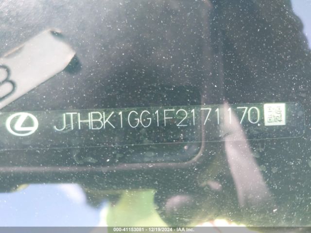 JTHBK1GG1F2171170 Lexus ES 350