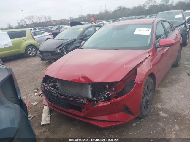 KMHLM4AJ2MU011866 Hyundai Elantra Hybrid Blue