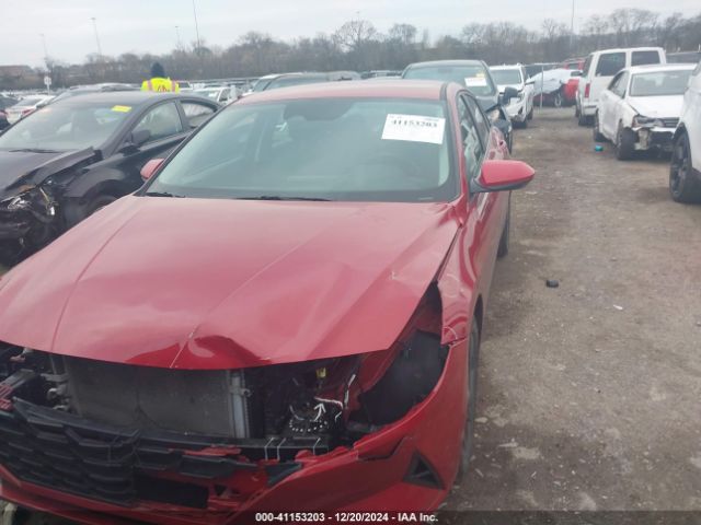 KMHLM4AJ2MU011866 Hyundai Elantra Hybrid Blue