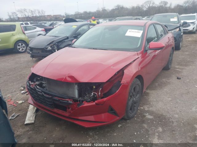KMHLM4AJ2MU011866 Hyundai Elantra Hybrid Blue