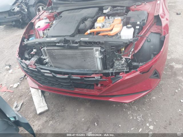 KMHLM4AJ2MU011866 Hyundai Elantra Hybrid Blue