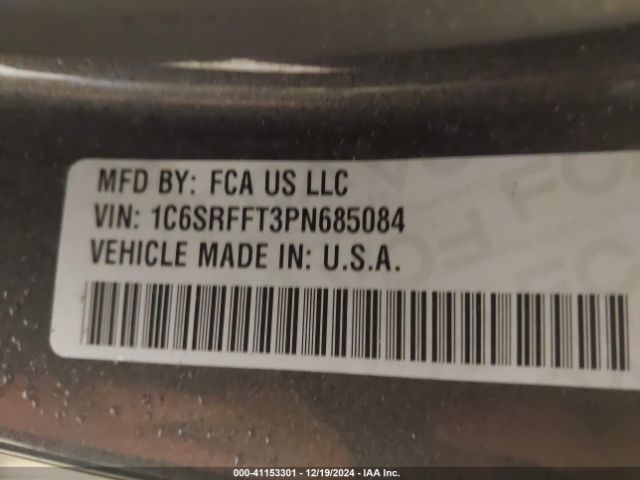 1C6SRFFT3PN685084 RAM 1500 Big Horn  4x4 5'7 Box