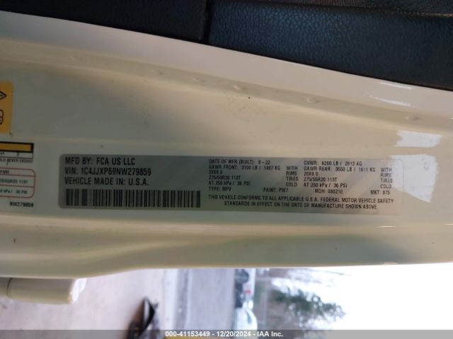 1C4JJXP69NW279859 Jeep Wrangler 4xe Unlimited Sahara 4x4