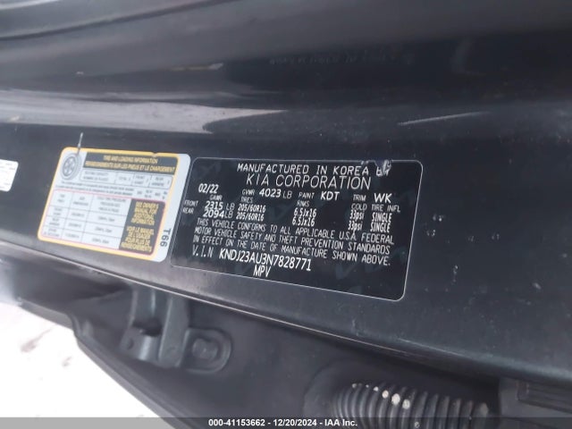 KIA SOUL LX 2022 KNDJ23AU3N7828771 Image 9