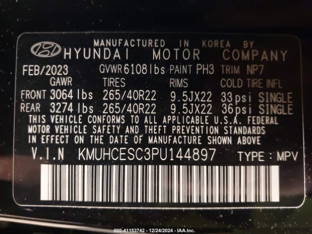 KMUHCESC3PU144897 Genesis Gv80 3.5t Awd