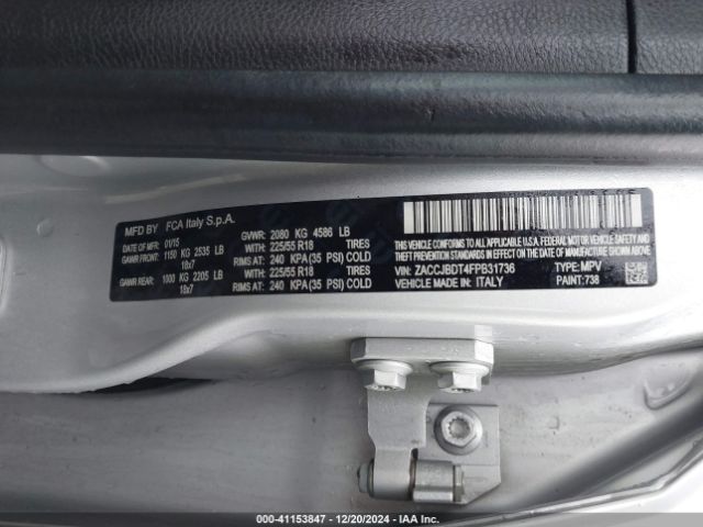 ZACCJBDT4FPB31736 Jeep Renegade Limited