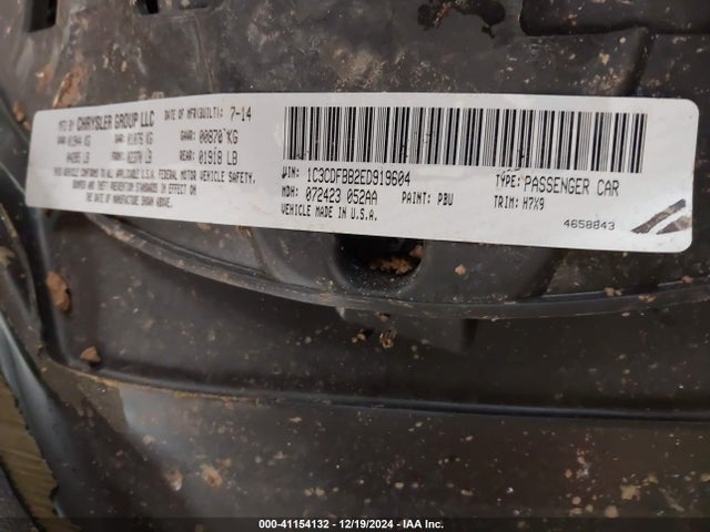 1C3CDFBB2ED919604 Dodge DART SXT