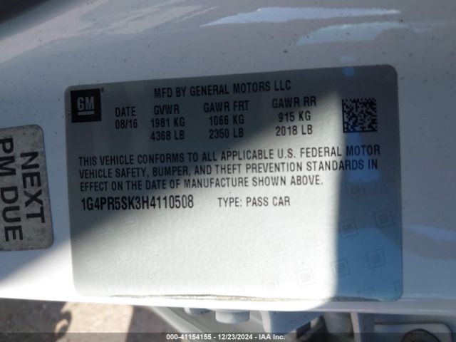 1G4PR5SK3H4110508 Buick Verano Sport Touring