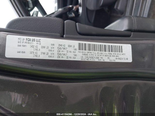 1C4RJFAG9GC413580 Jeep Grand Cherokee Laredo