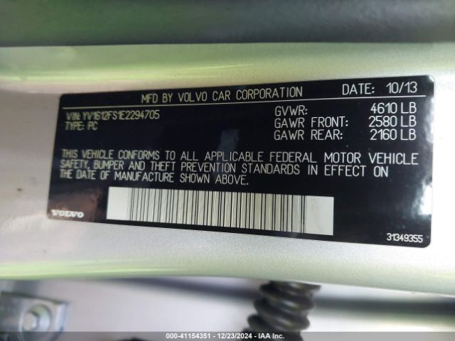 YV1612FS1E2294705 Volvo S60 T5