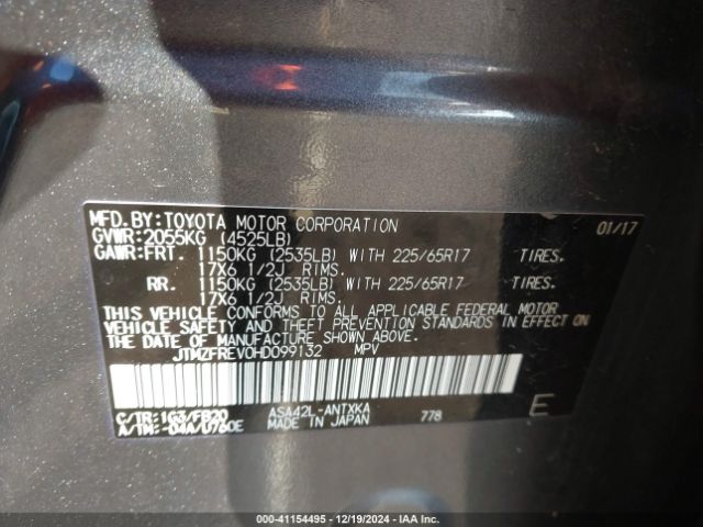 JTMZFREV0HD099132 Toyota RAV4 LE