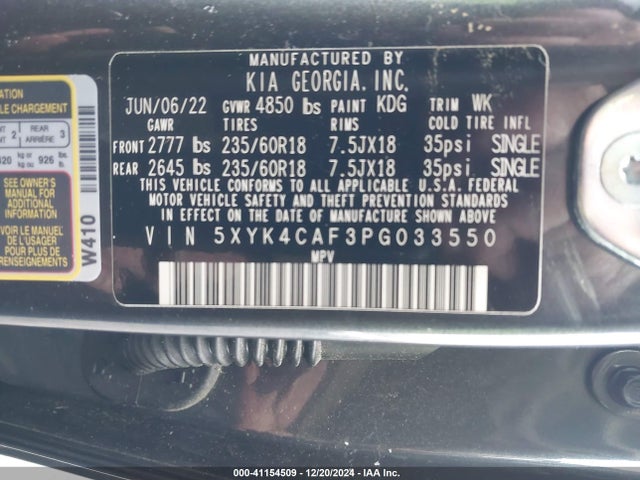 KIA Sportage Sx 2023 5XYK4CAF3PG033550 Image 9