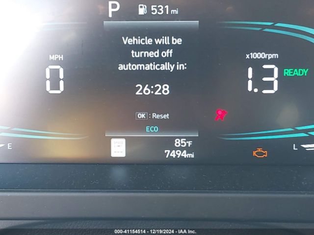 KMHLM4DJ5SU122324 Hyundai Elantra Hybrid Blue