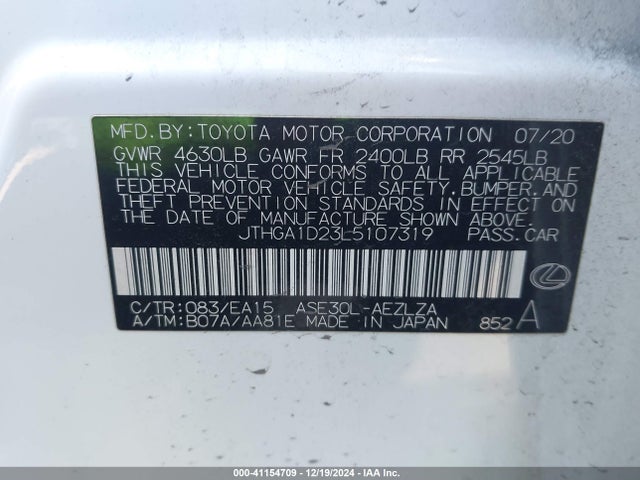 JTHGA1D23L5107319 Lexus IS 300
