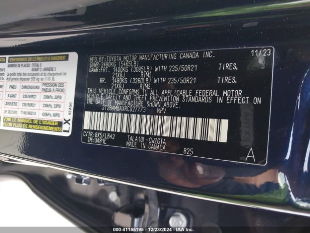 2T2BAMBAXRC027773 Lexus Rx 350 Premium Plus