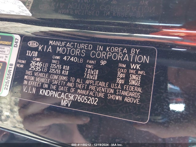 KIA Sportage Ex 2019 KNDPNCAC5K7605202 Image 9