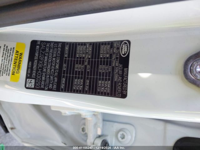 SALZJ2FX9LH030293 Land Rover Range Rover Evoque S