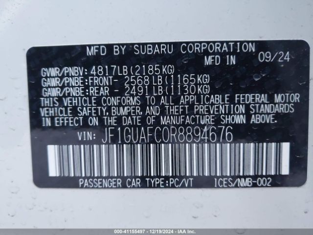 JF1GUAFC0R8894676 Subaru Impreza Sport 5-door