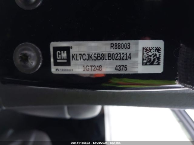 KL7CJKSB8LB023214 Chevrolet Trax Fwd Ls