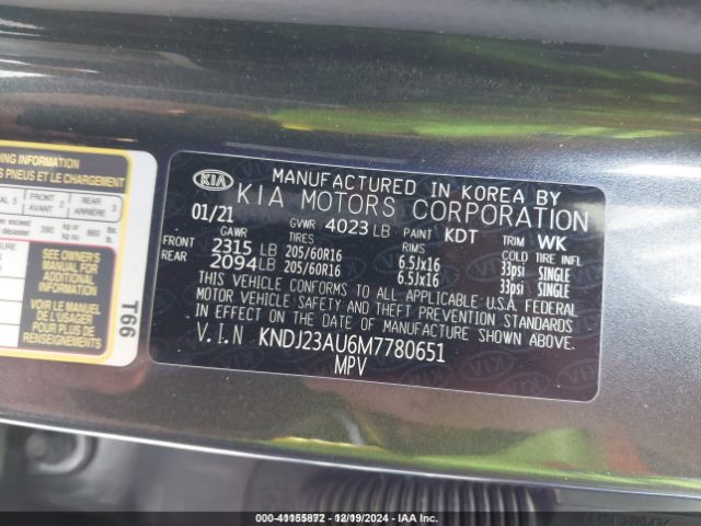 KNDJ23AU6M7780651 KIA SOUL S