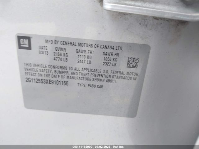 2G1125S3XE9101166 Chevrolet Impala 2lt
